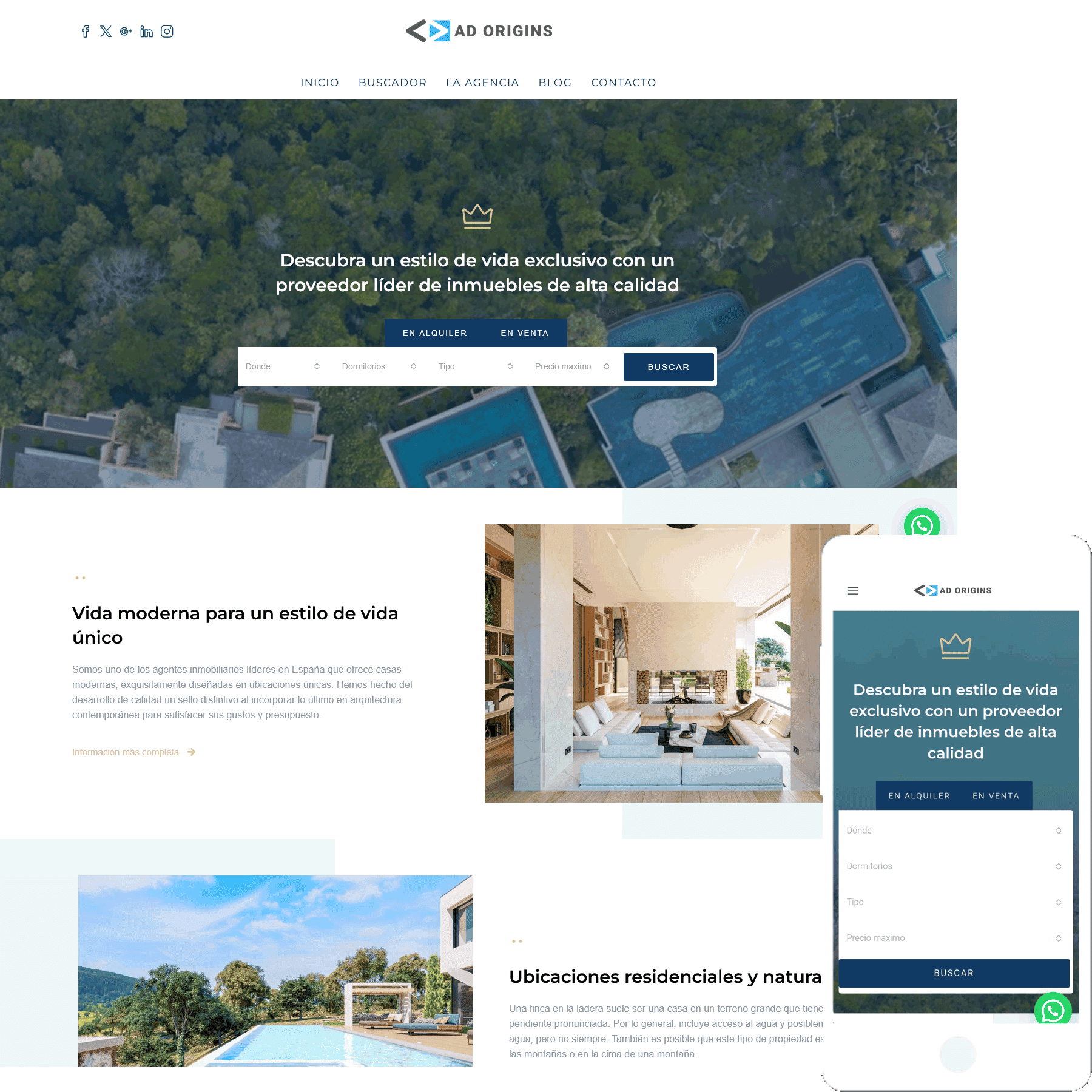 Demo elegance web adorigins