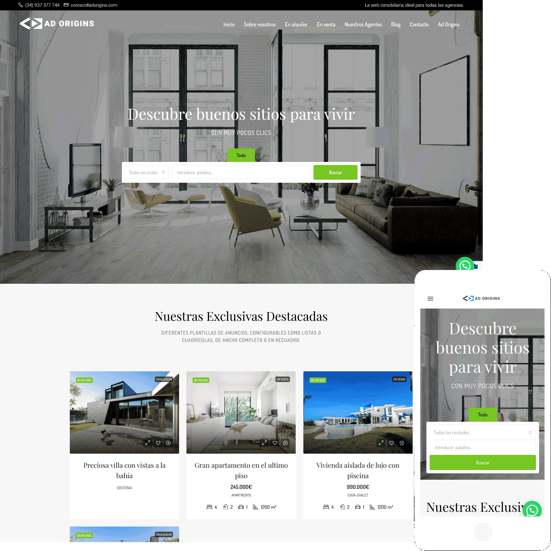Demo standard web adorigins